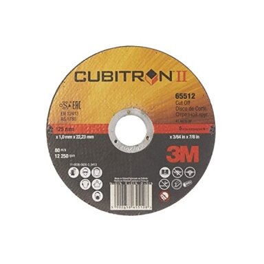 3M pjovimo diskas 125x1.0 x22.23 Cubitron II T41 3M pjovimo diskas 125x1.0 x22.23 Cubitron II T41