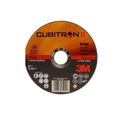 3M pjovimo diskas 125x1.6 x22.23 Cubitron II