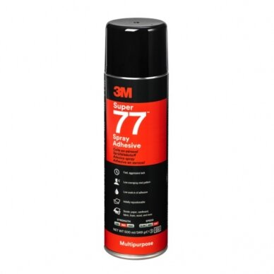 3M Universalūs aerozoliniai klijai Super 77 500ml/349g 3M Universalūs aerozoliniai klijai Super 77 500ml/349g