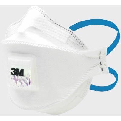 3M Respiratorius FFP2SL kietųjų dalelių, su vožtuvu