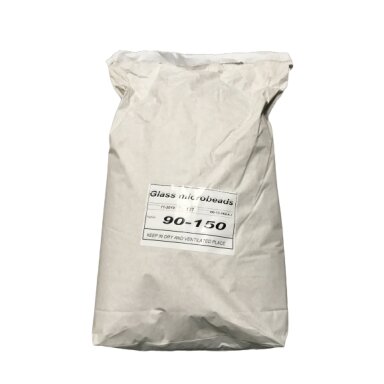 Abrazyvai stiklo rutuliukai (glass microbeads) 90-150 qm 25 kg maišas Abrazyvai stiklo rutuliukai (glass microbeads) 90-150 qm 25 kg maišas