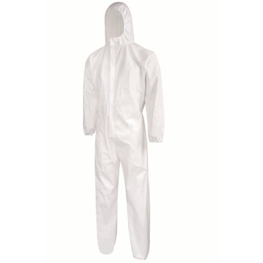 Apsauginis kombinezonas laminuotas 4510 FB-SPFH002, baltas, XL dydis Apsauginis kombinezonas laminuotas 4510 FB-SPFH002, baltas, XL dydis
