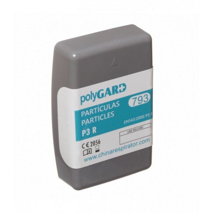 Dalelių filtras 793 prisukamas P3 plastikiniame korpuse PolyGard 1 Dalelių filtras 793 prisukamas P3 plastikiniame korpuse PolyGard 1