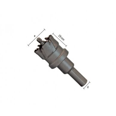 Gręžimo karūna plienui ECEF TCT INOX 27 mm