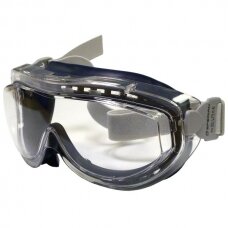 Honeywell Apsauginiai akiniai su dirželiu Eyeface FLEX SEAL GOG BLU/CLR FB LNS FAB BAND