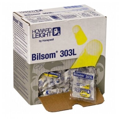Honeywell Ausų kištukai HOWARD LEIGHT-303L BILSOMAT 200-PRS (200 porų), supak. Honeywell Ausų kištukai HOWARD LEIGHT-303L BILSOMAT 200-PRS (200 porų), supak.