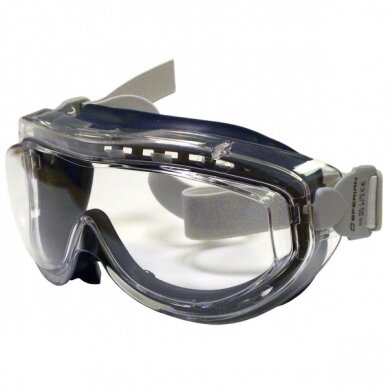 Honeywell Apsauginiai akiniai su dirželiu Eyeface FLEX SEAL GOG BLU/CLR FB LNS NEOP BAND