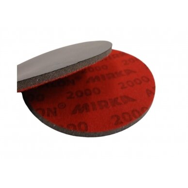 Kibus šlifavimo diskas Mirka Abralon 4442094 150mm P2000 J5, 5mm foam, red velour 1