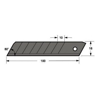 Laužomos geležtės TAJIMA Endura 18mm LCB-50 (10 vnt.) Laužomos geležtės TAJIMA Endura 18mm LCB-50 (10 vnt.)
