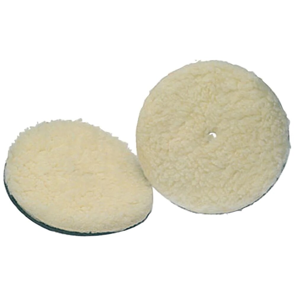 LEA Poliravimo padas vilnonis (lambswool), kibus 150 mm x 25 mm, labai švelnus, baltas