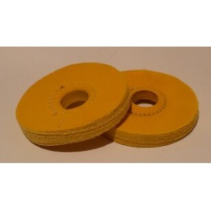 LEA Poliravimo diskas 100 mm x 15 mm, 25 mm vidinė skylė, (35 Fold) Calico Bronco Loose, Unwashered, susiūtas