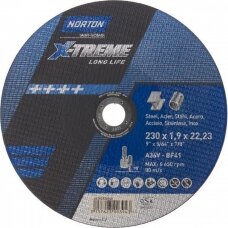 Norton pjovimo diskas A36V-BF41 230x1.9x22.23 X-TREME METAL/INOX