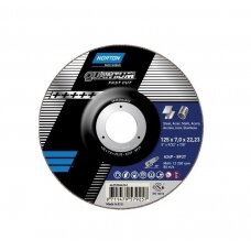 Norton Šlifavimo diskas A24P-BF27 125x7.0x22.23 QUANTUM METAL/INOX