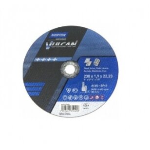 Norton pjovimo diskas A46S-BF41 230x1.9x22.23 VULCAN METAL/INOX