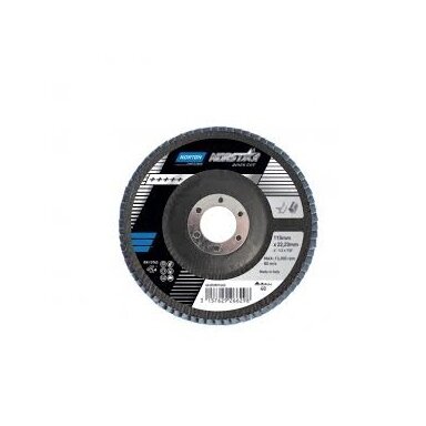 Norton Žiedlapinis diskas Conic R822/RX22 (Zirc) 125x22 P40 NORSTAR METAL/INOX Norton Žiedlapinis diskas Conic R822/RX22 (Zirc) 125x22 P40 NORSTAR METAL/INOX