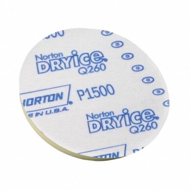 Norton Kibus šlifavimo diskas Q260 Dry Ice Film D76mm P1000 Norgrip