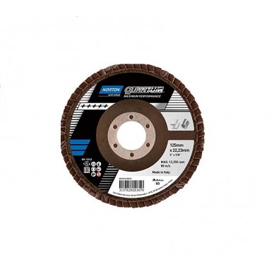 Norton Žiedlapinis diskas Conus R996 125x22 P60 QUANTUM METAL/INOX Norton Žiedlapinis diskas Conus R996 125x22 P60 QUANTUM METAL/INOX