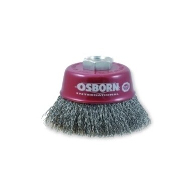 OSBORN vielinis šepetys 60xM14 gofruota plieninė viela 0.30mm puodelio/ taurės formos OSBORN vielinis šepetys 60xM14 gofruota plieninė viela 0.30mm puodelio/ taurės formos