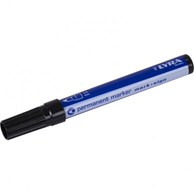 Permanentinis žymeklis LYRA 1-4 mm, juodas Permanentinis žymeklis LYRA 1-4 mm, juodas