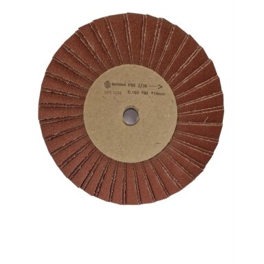 POL Šlifavimo diskas K512 180x90 x14 mm P120 (dvigubais lapeliais) V-type 2/28 POL Šlifavimo diskas K512 180x90 x14 mm P120 (dvigubais lapeliais) V-type 2/28