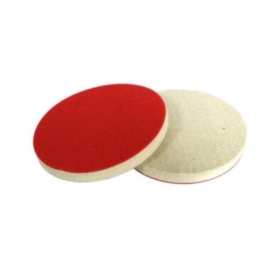Poliravimo diskas RDT FL-DH 126x10 FILC (w) veltininis kibus, velcro, baltas