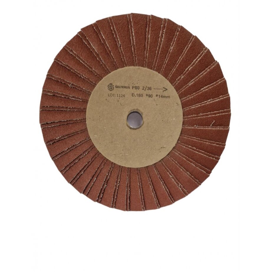 POL Šlifavimo diskas K512 180x90 x14 mm P60  (dvigubais lapeliais) V-type 2/28