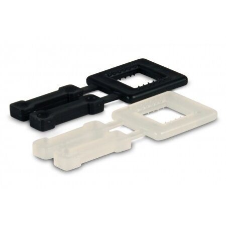 Sagtis plastikinė 12mm (1000vnt), baltos Sagtis plastikinė 12mm (1000vnt), baltos