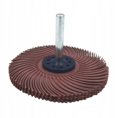 Siūlių valymo šepetys su ašele Sunburst TC 50x6.4x6 P220 standard, bordo