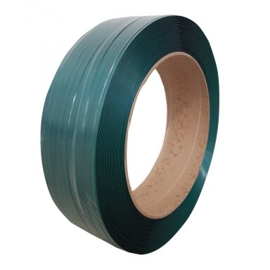 Tvirtinimo/ pakavimo juosta PET 15.5x0.6x2000 STR/406 žalia, trūkimo jėga 360 kg. Tvirtinimo/ pakavimo juosta PET 15.5x0.6x2000 STR/406 žalia, trūkimo jėga 360 kg.